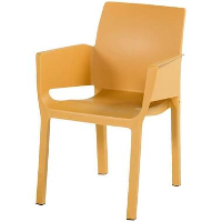 Hartman stapelstoel Evelyn   geel   84x60x55 cm   Leen Bakker