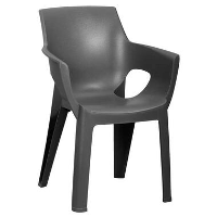 Hartman stapelstoel Ivy   antraciet   85x60x53 cm   Leen Bakker