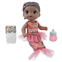 Hasbro babypop Baby Alive Shimmer 'n Splash Hawaii 32 cm rood