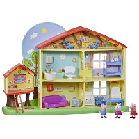 Hasbro Peppa Pig Peppa's Speelhuis, van Opstaan tot naar Bed Gaan