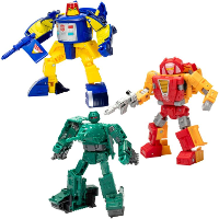 Hasbro Transformers Legacy United Deluxe Class Action Figure 3 Pack Go Bot Guardians 14 cm speelfiguur