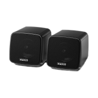 Havit A20 3W bedrade luidspreker Draagbare luidspreker Stereo Surround Diepe bas Bulit in 52 mm sterke magnetische hoorn