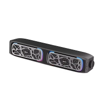 Havit M21 Bedrade Luidspreker Desktop Computer Soundbar Dubbele 66mm Luidsprekers 360° Surround Stereo Diepe Bass RGB Li