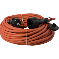 HAWA 10082100 Stroom Verlengkabel 16 A Rood 5.00 M H07RN F 3G 1,5 mm²