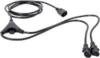 Hawa 1008272 Apparaat Y Kabel Zwart 2.35 M