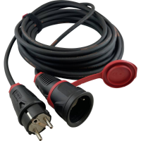 HAWA R7031 Stroom Verlengkabel 16 A Zwart 20.00 M