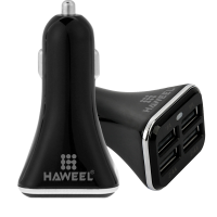 Haweel 6.8A 4 Usb Ports Quick Charge Car Charger Travel Adapter For Xiaomi 6 Samsung S8 Iphone 7