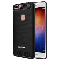 Haweel Carbon Fiber Anti Scratch Slicone Protective Back Cover Case For Huawei P9