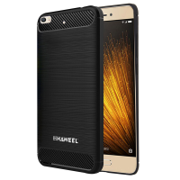 Haweel Carbon Fiber Anti Scratch Slicone Protective Back Cover Case For Xiaomi Mi 5s Mi5s