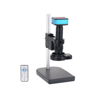 HAYEAR 4 K Industriële Microscoop Camera HDMI USB Uitgangen 180X C mount Lens 144 LED Licht Grote Boom voor PCB Reparati