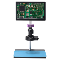 51MP 11.6 Inch LCD Video Digital Microscope with150X C Mount Lens HDMI USB Electronic Industrial Microscope Camera with