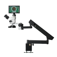 HAYEAR HY 1090 3.5X 50X Microscoopcamera 16MP CMOS sensor 10 inch IPS scherm HDMI USB voor micro elektronica juwelen pri