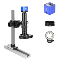 HAYEAR HY 5100 24MP Digitale Microscoopcamera 180X Lens HDM USB LED Ringlicht voor Mobiele Telefoon Reparatie Soldeertoo