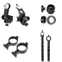 HAYEAR Microscopen Accessoireset Microscoopstand Ringadapter Monoculaire Houder Compatibel met 25mm 32mm 50mm Metalen In