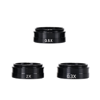 HAYEAR veelzijdige 0.3X 0.5X 2X Barlow Lens Set voor C MOUNT industriële microscoop 42mm montage draad verbeterde precis