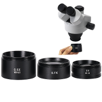 HAYEAR WD165 0,5X 0,7X 2,0X Hulplezen Microscoop Camera Lens Voor Trinoculaire Binoculaire Stereo Zoom Microscoop Barlow
