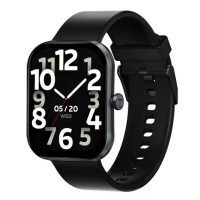 Haylou S6 2.01 Inch HD scherm Stemassistent IP68 Waterdicht Bluetooth Bel Call Hartslag Bloeddruk Bloedzuurstofmonitor S