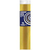 Crepe papier platte vellen   metallic goud   250 x 50 cm   Knutselen met papier   Knutselspullen