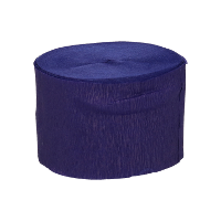 Crepe papier rol   1x   blauw/paars   200 x 5 cm   brandvertragend