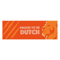 Gevelvlag   oranje   Proud to be Dutch   74 x 220 cm   WK   EK voetbal