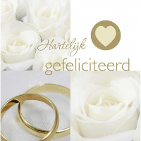 Huwelijks/Bruiloft cadeau   wenskaart met geld reservoir