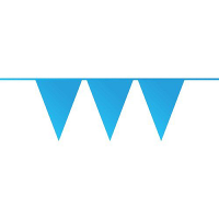 Vlaggenlijn   blauw   10 meter   kunststof   slingers