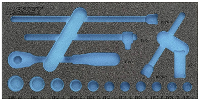 Hazet 163 335L 163 335L Plukschuiminlegstuk (l x b) 342 mm x 172 mm
