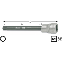 Hazet 2751 Dopsleutel bitinzet 1/2 (12.5 Mm)
