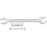 Hazet 450N 6X7 450N Dubbele steeksleutel Sleutelbreedte (metrisch) 6   7 mm