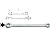 Hazet 609 E10XE12 609 E10XE12 Dubbele ringsleutel Sleutelbreedte (metrisch) 9.42   11.17 Mm