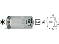 Hazet 850 E7 Buiten Torx Dopsleutelinzetstuk T 7 1/4 (6.3 Mm)