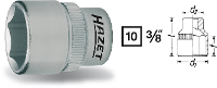 Hazet 880 880 22 Dop (zeskant) Dopsleutelinzetstuk 22 mm 3/8 (10 mm)