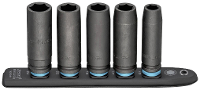 Hazet 900Slg SR/5 Dop (zeskant) Houderstrip 5 delig Vierkant, 1/2 (12.5 Mm)