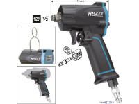Hazet 9012M 9012M Pneumatische slagmoersleutel Gereedschapshouders: 1/2 (12.5 Mm) buitenvierkant Draaimoment (max.): 678 Nm
