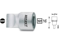 Hazet 980 2x13 Plat Dopsleutel Bitinzet 13 Mm 1/2 (12.5 Mm) Afmeting, Lengte: 38 Mm