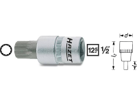 Hazet 990 16 Veeltandig (XZN) Dopsleutel bitinzet 16 mm 1/2 (12.5 Mm)