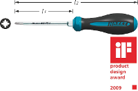 Hazet 802 PZ1 802 PZ1 Werkplaats Kruiskop schroevendraaier PZ 1 Koplengte: 80 mm DIN ISO 8764 1, DIN ISO 8764 2