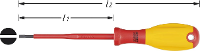 Hazet 810VDE 30 VDE Platte schroevendraaier Kopbreedte: 3 mm Koplengte: 100 mm