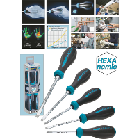 Hazet HEXAnamic Werkplaats Platte schroevendraaier Kopbreedte: 10 mm Koplengte: 175 mm DIN ISO 2380 1, DIN ISO 2380 2