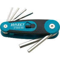 Hazet Inbussleutelset 2100/6KH 6 delig, Kunststof klaphouder