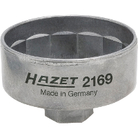 Hazet oliefiltersleutel 2169 voor oliefilter 14 kant, sleutelwijdte 74,4 mm