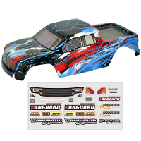 HBX 903 903A 1/12 RC Auto Reservebody Blauwe Kleur met Sticker Vel 90132 Voertuigen Model Onderdelen