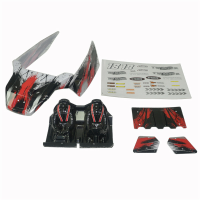 HBX 905 905A 1/12 RC Auto Spare Body Shell Rode Kleur w/Stickerblad 90157 Voertuigen Model Onderdelen
