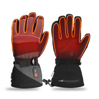Hcalory 45/55/65℃ Zwarte elektrisch verwarmde handschoenen Waterdichte warme handschoenen voor buitensporten 1 paar