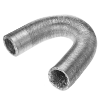 500 Cm Luchtinlaat Uitlaat Pijp Zilver Aluminiumfolie Anti corrosie Vlamvertragende Voor Auto Heater