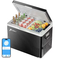 Hcalory D30+ / D40+ / D50+ 30/40/50L Auto Koelbox Dual Zone APP Besturing 12V 24V 220 240V Draagbare Camping Vriezer Koe