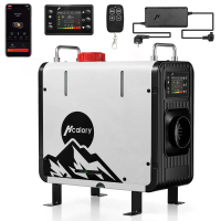 Hcalory HBS 3S 3,5L 8kW Diesel Parkeerluchtverwarmer met Automatische Start en Stop; Hoog Plateau Adaptieve Modus; Bluet