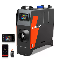 Hcalory KROAK L1 8KW 12V 24V Auto Parkeerverwarming Diesel Lucht Alles in 1 bluetooth / Afstandsbediening LCD Thermostaa