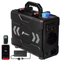 HCALORY TB2S / TB2S+ 6L 8KW Parkeer Diesel Luchtverwarmer Alles in één Draagbare Kachel met CO Alarm Draadloze Temperatu
