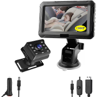 HD 1080P 4,3 Inch Auto Achteruitkijkmonitor IPS Scherm Nachtzicht 150 Graden Wide Angle Waterdichte Camera Achteruitrijs